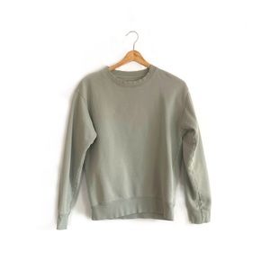 Tna COZY Aritzia | soft green crewneck sweatshirt | US XS